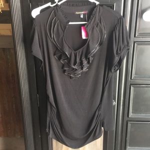 Black stretch blouse new with tags